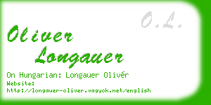 oliver longauer business card
